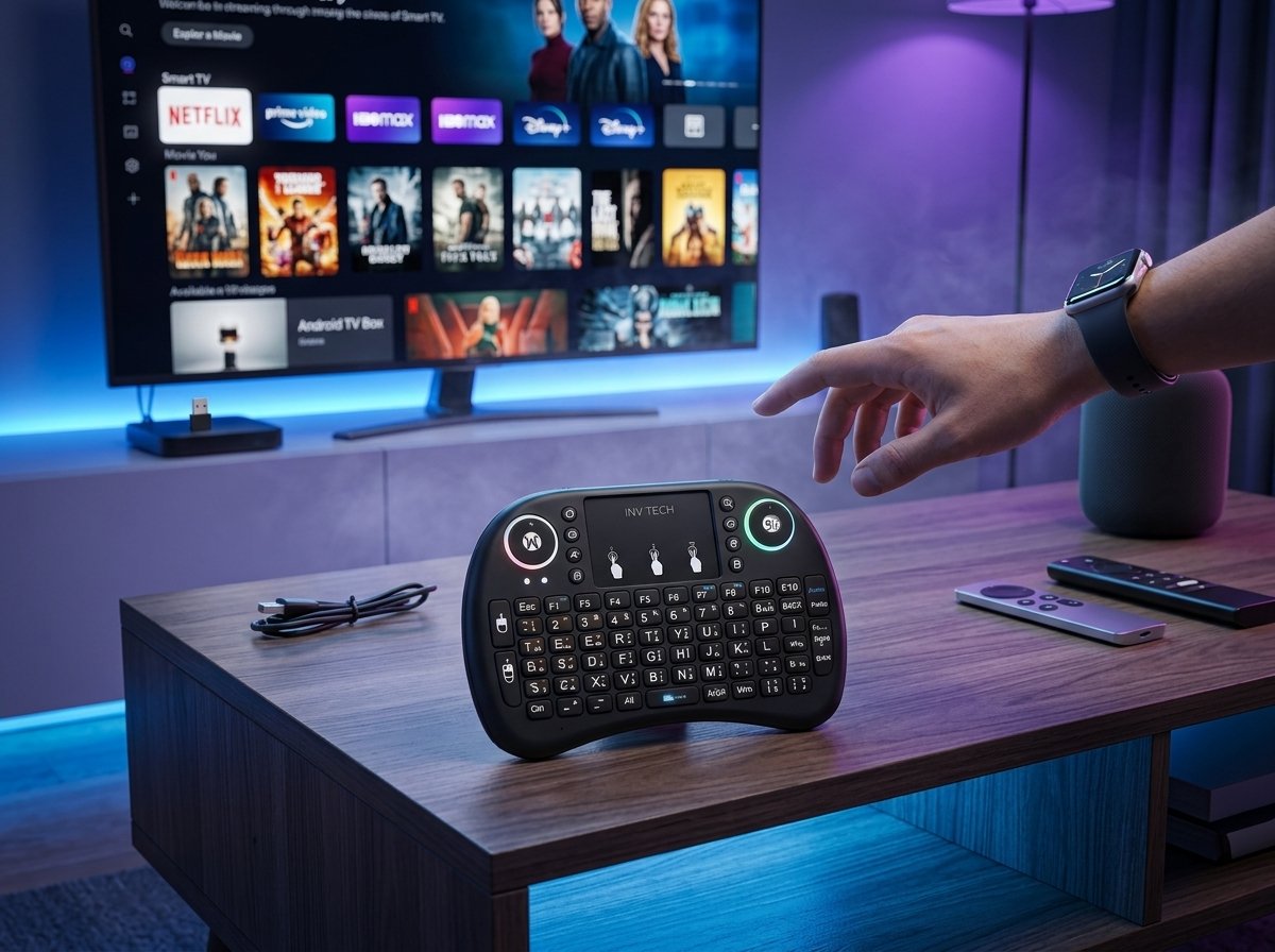 Mini Teclado Bluetooth Retroiluminado - imagem 2